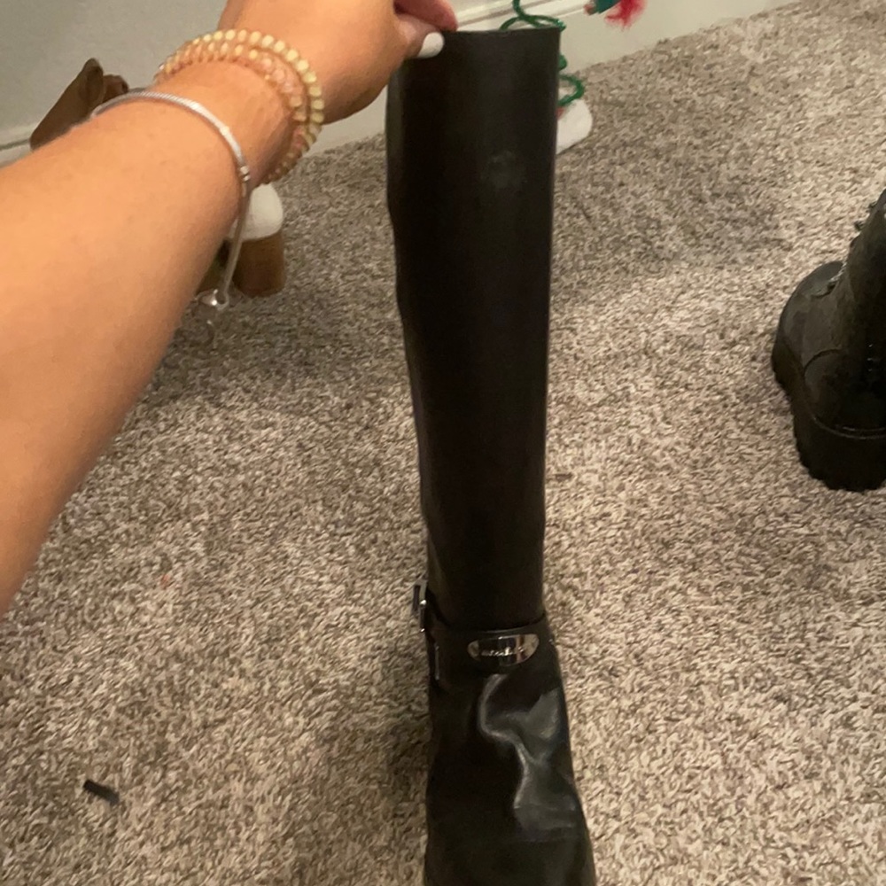 Michael kors riding boots, black size 6